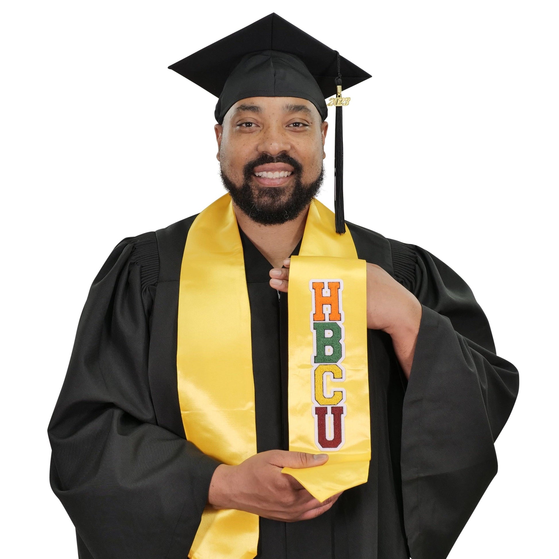Gold HBCU Stoles - Graduation Cap&Gown