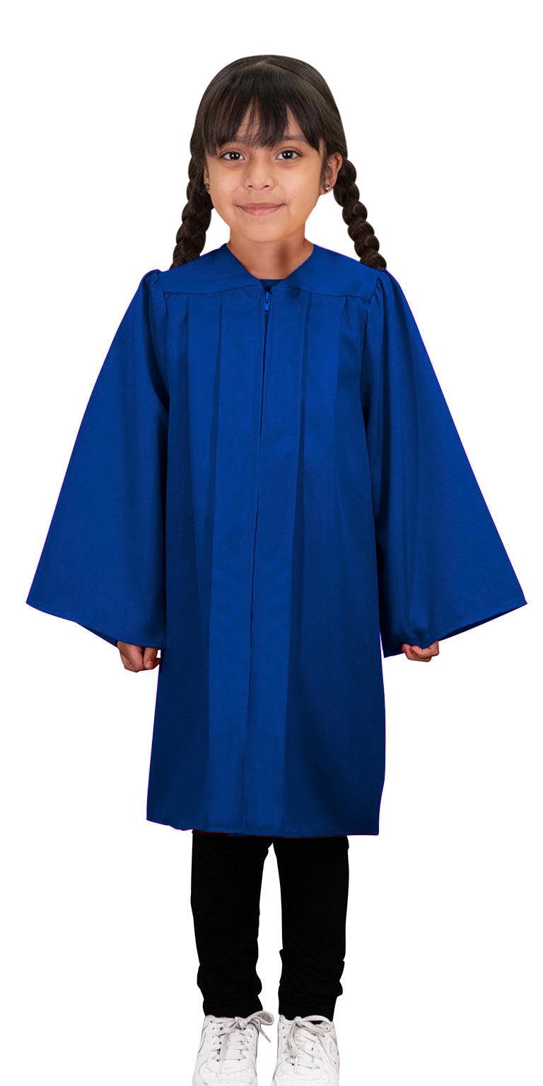 Matte Royal Blue Kindergarten/Preschool Gown - Graduation Cap&Gown