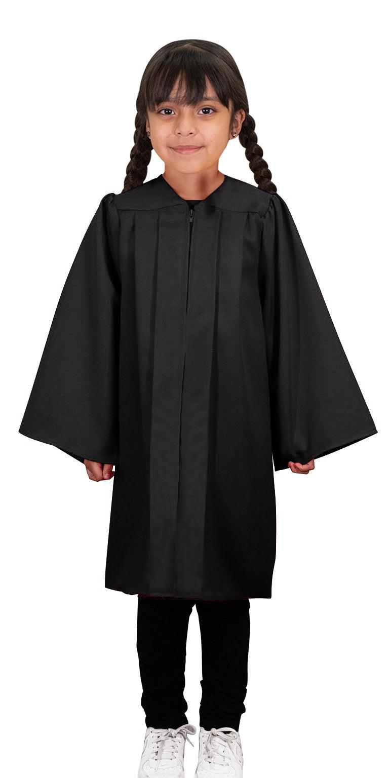 Matte Black Kindergarten/Preschool Gown - Graduation Cap&Gown