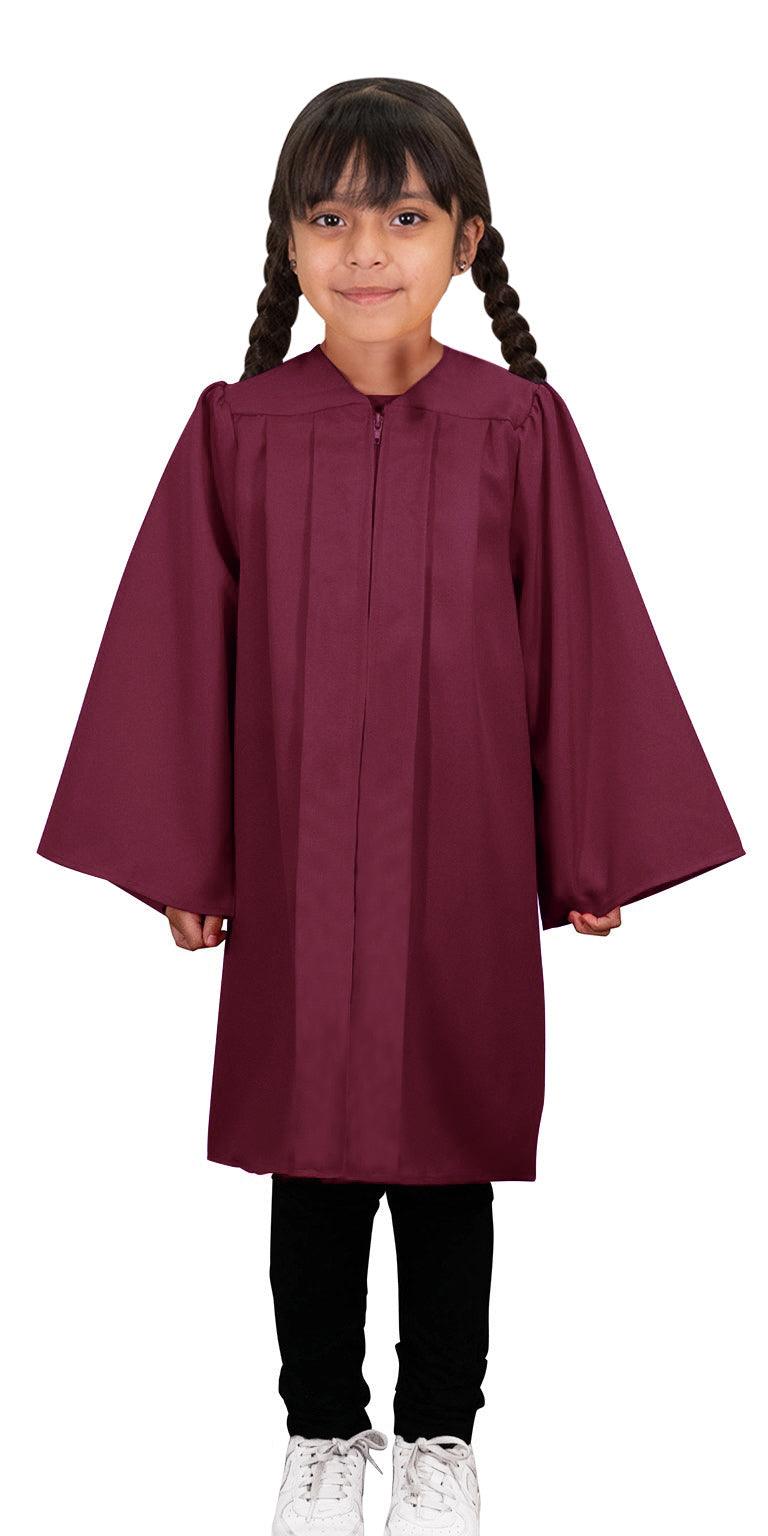 Matte Maroon Kindergarten/Preschool Gown - Graduation Cap&Gown