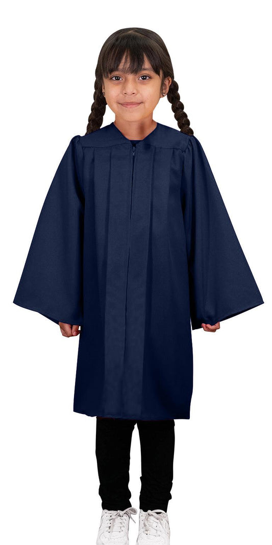 Matte Navy Blue Kindergarten/Preschool Gown - Graduation Cap&Gown