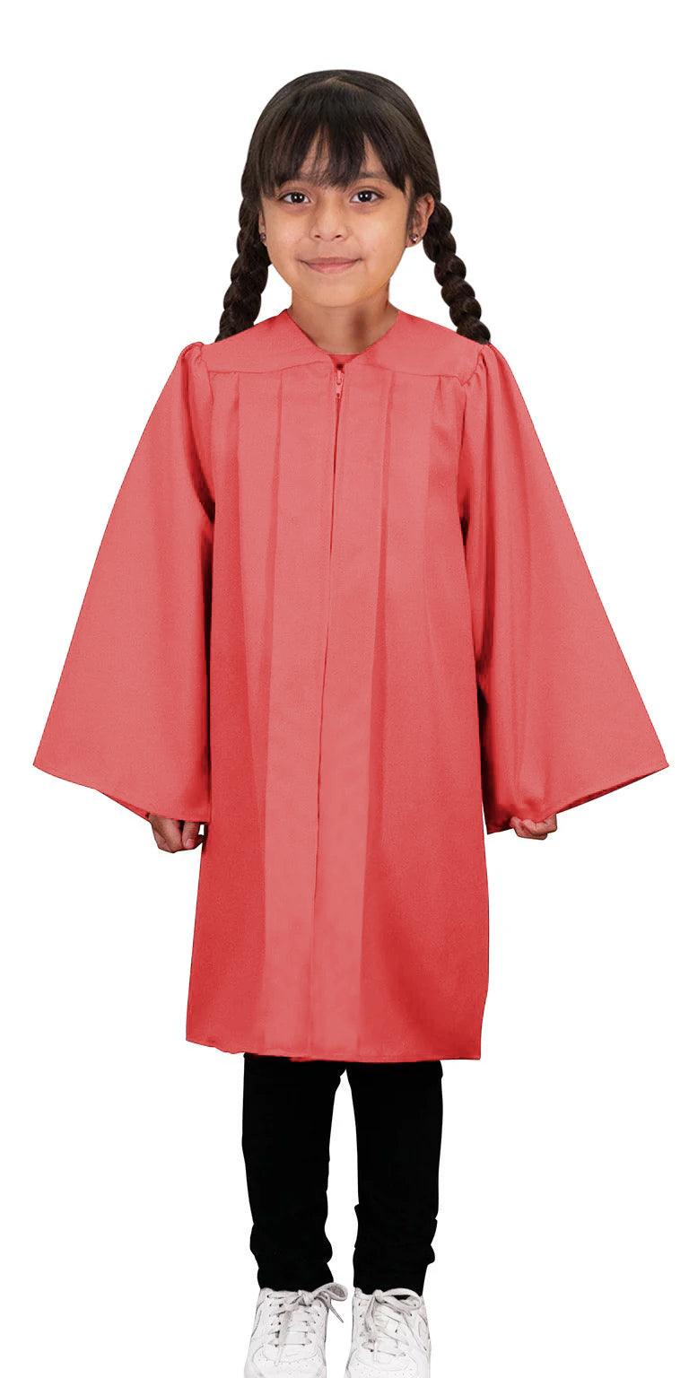 Matte Pink Kindergarten/Preschool Gown - Graduation Cap&Gown