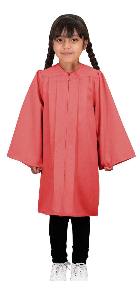 Matte Pink Kindergarten/Preschool Gown - Graduation Cap&Gown