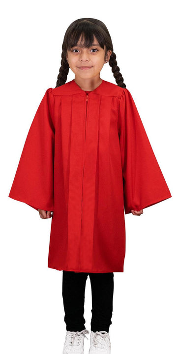 Matte Red Kindergarten/Preschool Gown - Graduation Cap&Gown