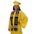 Black Student Union Graduation Kente Stole, Handwoven Kente Sash Cloth - Graduation Cap&Gown