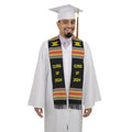 Class of 2024 Graduation Kente Stole, Handwoven Kente Sash Cloth - Graduation Cap&Gown
