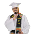 Class of 2024 Graduation Kente Stole, Handwoven Kente Sash Cloth - Graduation Cap&Gown