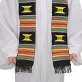 Kente Graduation Kente Stole, Handwoven Kente Sash Cloth - Graduation Cap&Gown