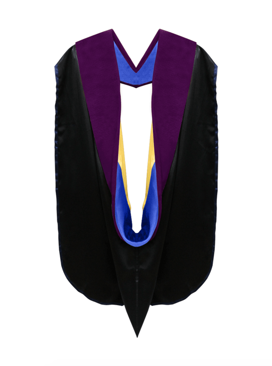 Doctor of Law Hood - Royal Blue & Gold - Graduation Cap&Gown