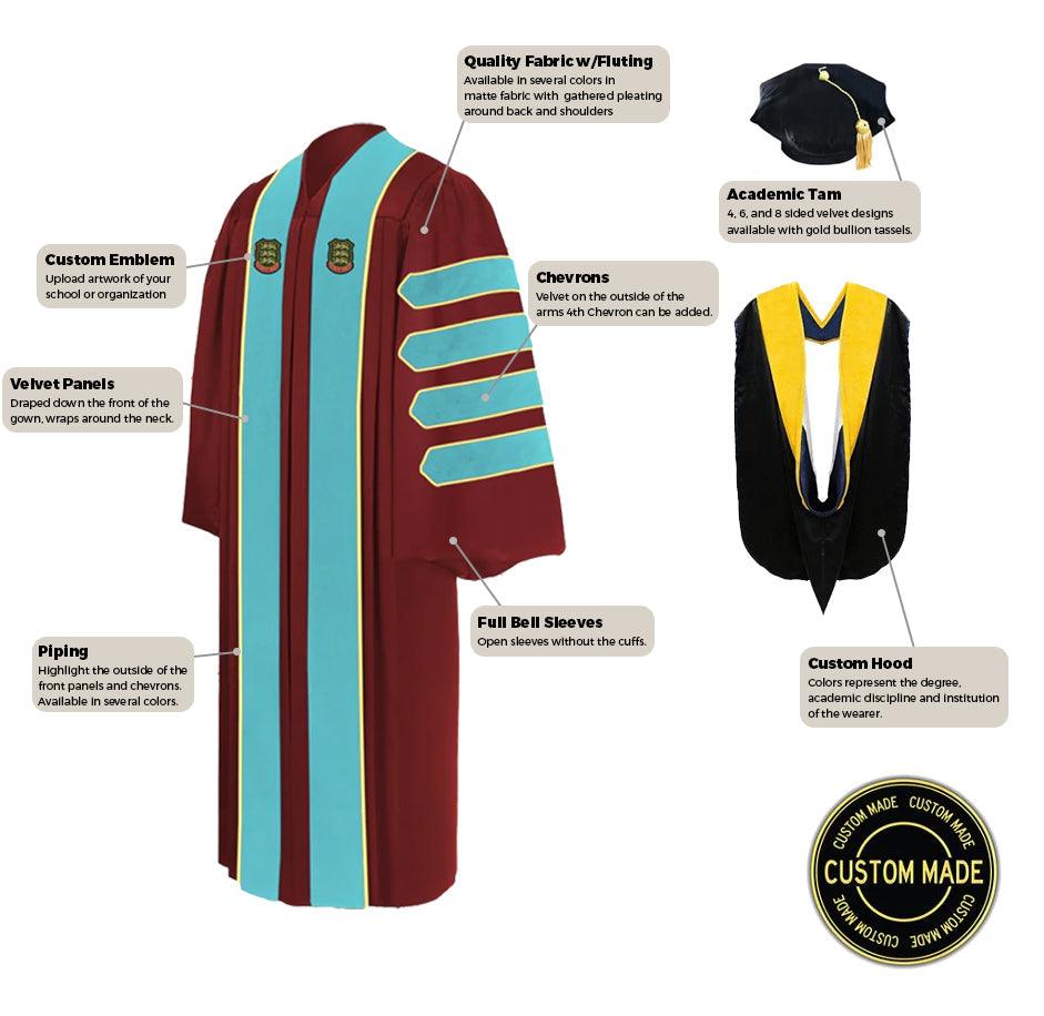 Custom Faculty Regalia Package for Cal State Bakersfield - Graduation Cap&Gown