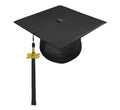 Shiny Black Elementary Cap & Tassel - Graduation Cap&Gown