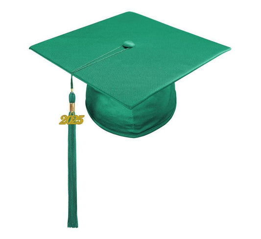 12 Shiny Junior High & Middle School Cap & Tassel - Graduation Cap&Gown