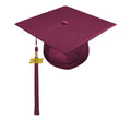 Shiny Maroon Bachelors Academic Cap & Gown - Graduation Cap&Gown
