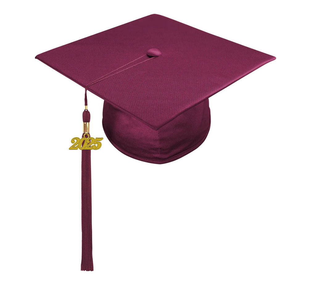 Shiny Maroon Bachelors Academic Cap & Gown - Graduation Cap&Gown