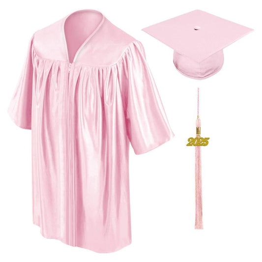 Shiny Pink Kindergarten/Preschool Cap & Gown - Graduation Cap&Gown