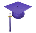 Shiny Purple Bachelors Cap & Gown - Graduation Cap&Gown