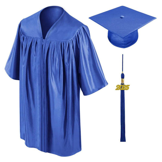 Shiny Royal Blue Kindergarten/Preschool Cap & Gown - Graduation Cap&Gown