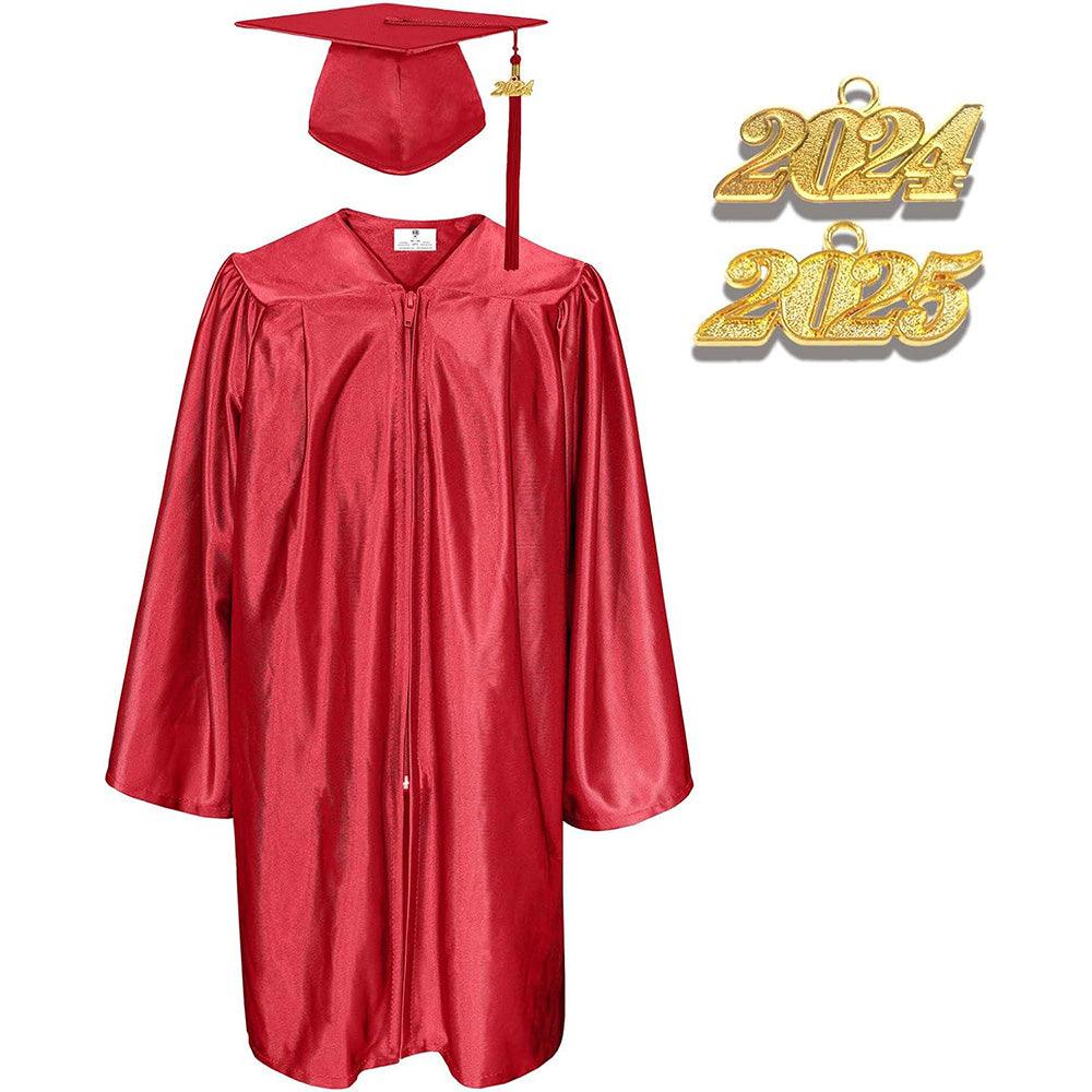 12 Colors Shiny Kindergarten/Preschool Graduation Cap and Gown - Graduation Cap&Gown