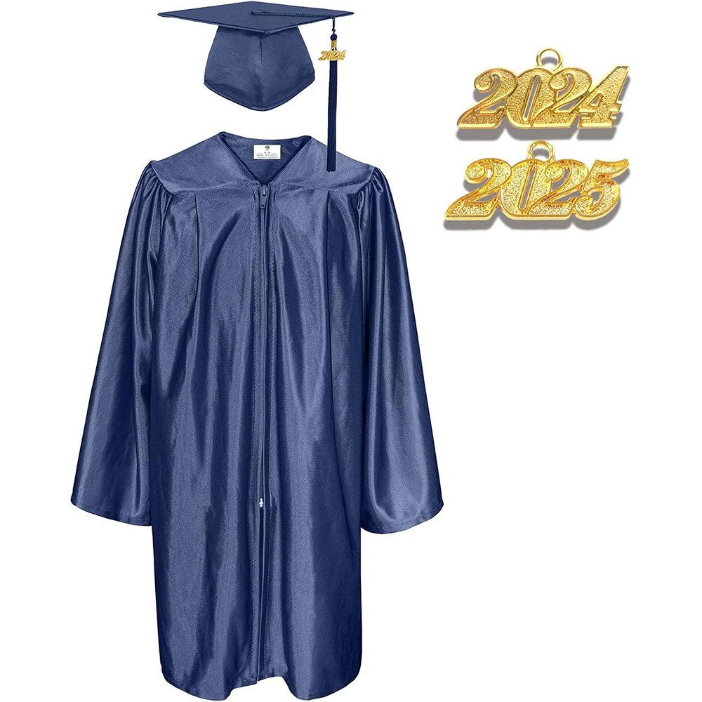 12 Colors Shiny Kindergarten/Preschool Graduation Cap and Gown - Graduation Cap&Gown