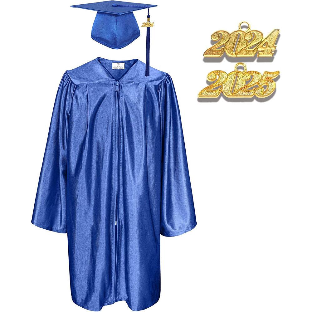 12 Colors Shiny Kindergarten/Preschool Graduation Cap and Gown - Graduation Cap&Gown