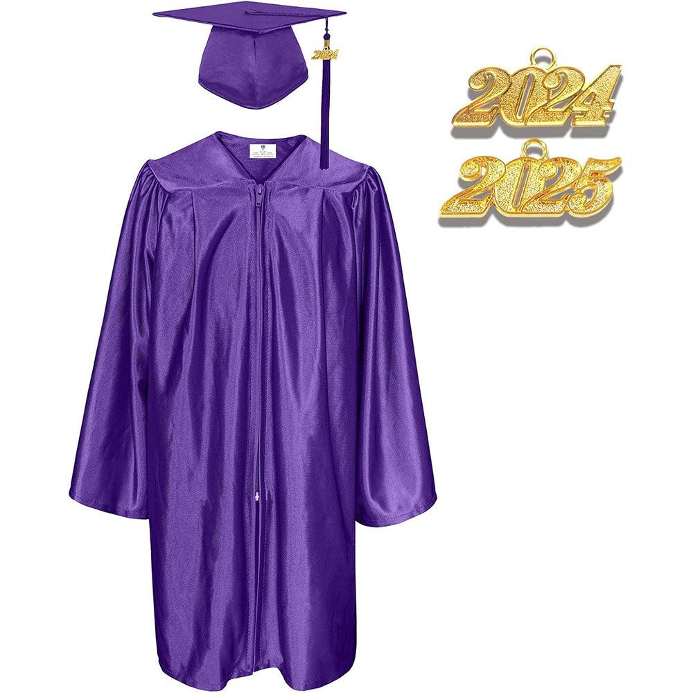 12 Colors Shiny Kindergarten/Preschool Graduation Cap and Gown - Graduation Cap&Gown