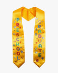 Preschool Graduation Printed Kids Sash Stole – 3 Colors Available - Graduation Cap&Gown