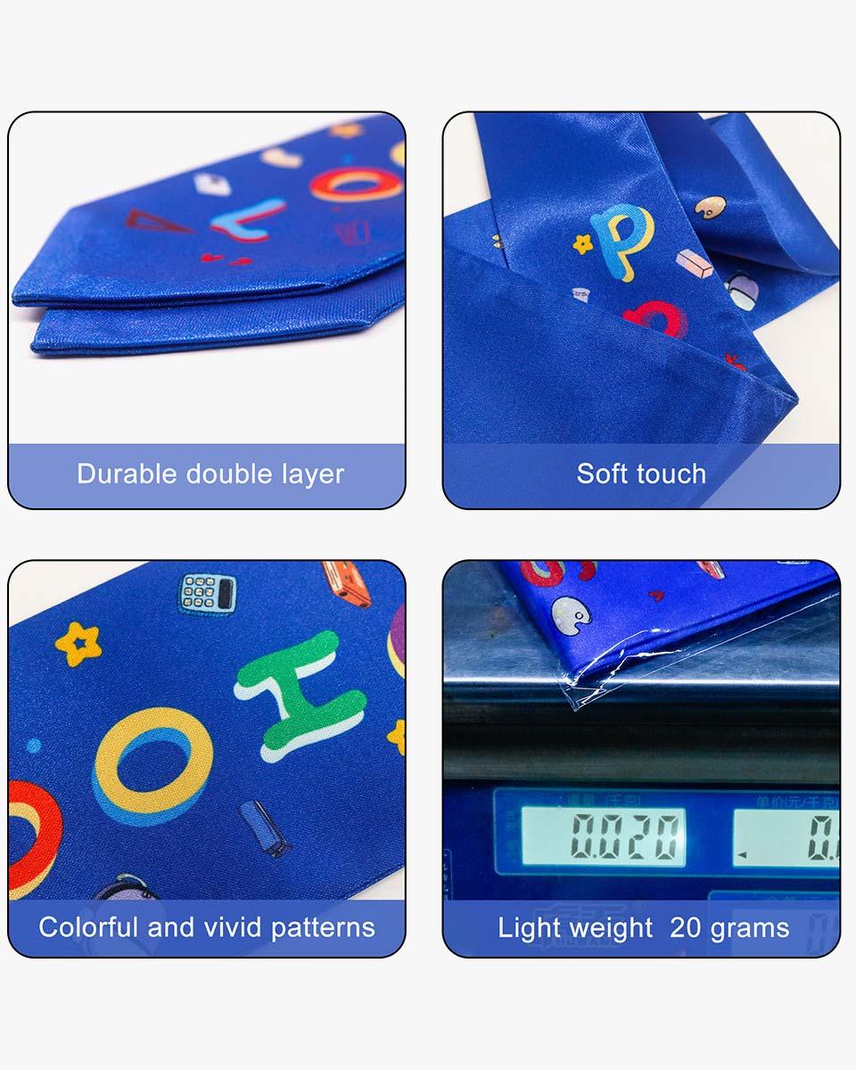 Preschool Graduation Printed Kids Sash Stole – 3 Colors Available - Graduation Cap&Gown