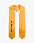 Gold Imprinted stole - 4 Styles Availble - Graduation Cap&Gown