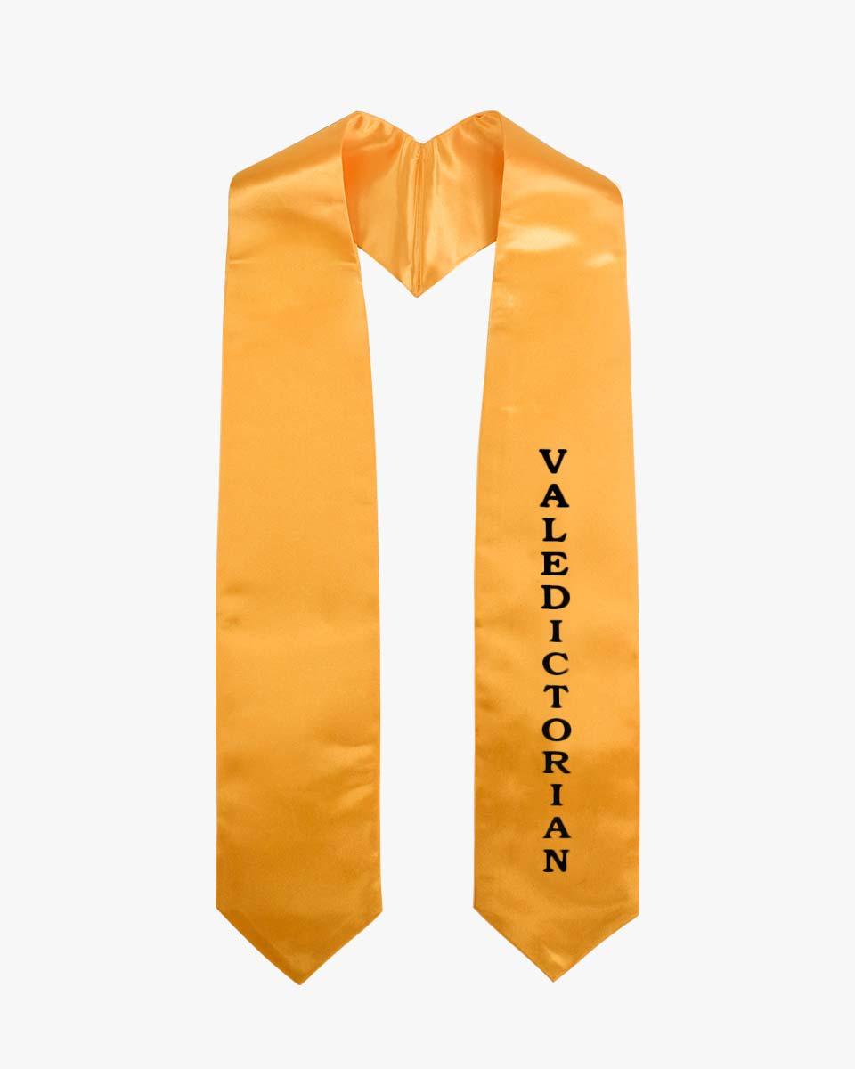 Gold Imprinted stole - 4 Styles Availble - Graduation Cap&Gown