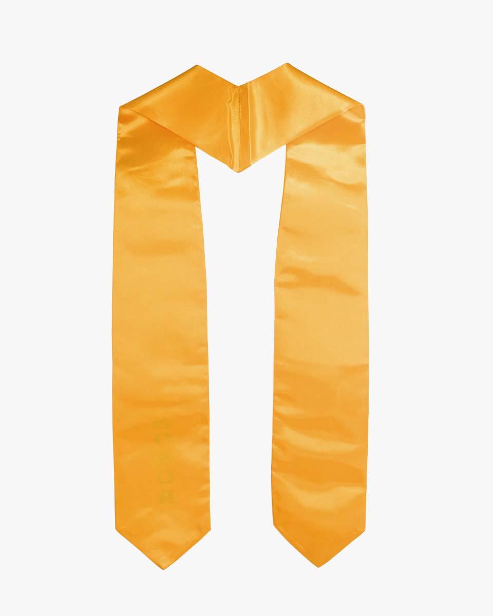 Gold Imprinted stole - 4 Styles Availble - Graduation Cap&Gown