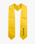 Gold Imprinted stole - 4 Styles Availble - Graduation Cap&Gown