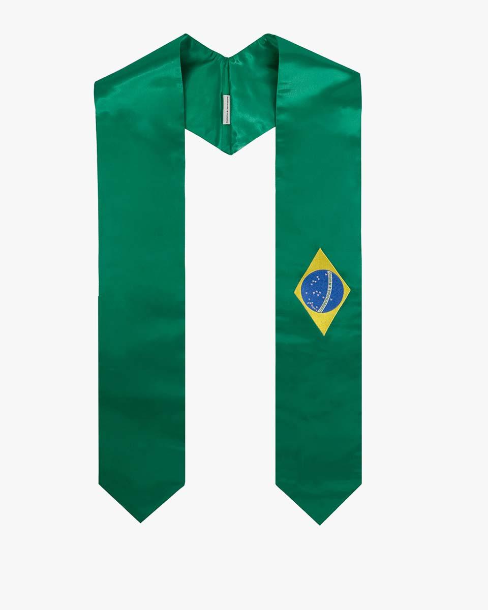 17 Country Flag Graduation Stoles Embroidery Sashes for Study Aboard International Students - Graduation Cap&Gown