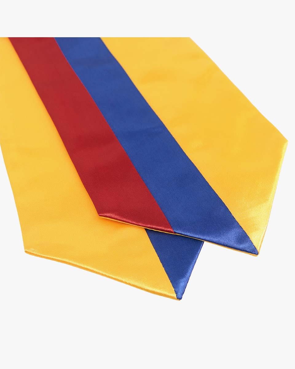 17 Country Flag Graduation Stoles Embroidery Sashes for Study Aboard International Students - Graduation Cap&Gown