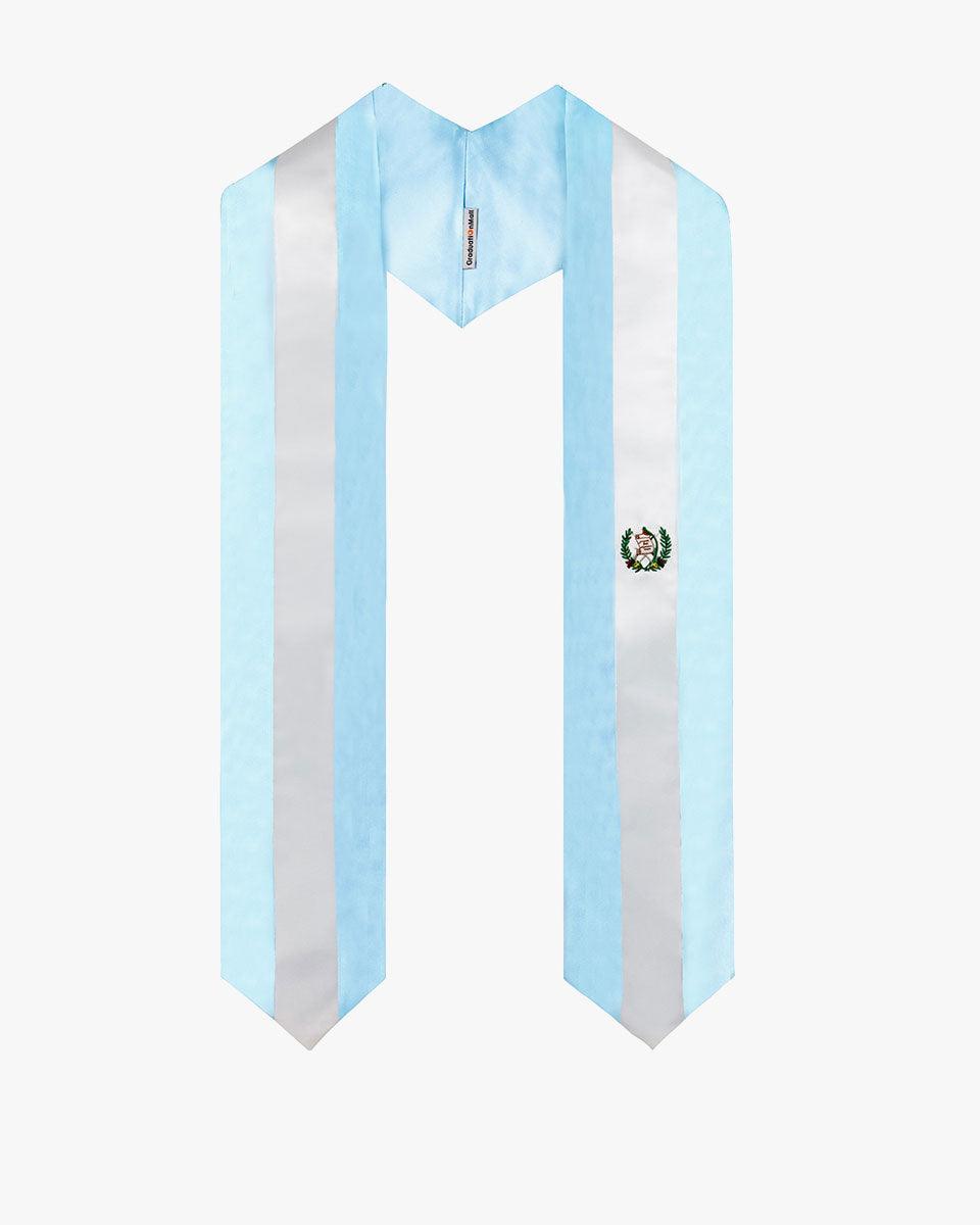 17 Country Flag Graduation Stoles Embroidery Sashes for Study Aboard International Students - Graduation Cap&Gown