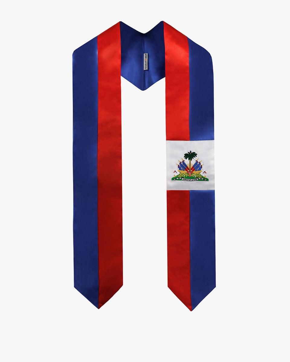 17 Country Flag Graduation Stoles Embroidery Sashes for Study Aboard International Students - Graduation Cap&Gown