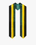 17 Country Flag Graduation Stoles Embroidery Sashes for Study Aboard International Students - Graduation Cap&Gown