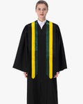 17 Country Flag Graduation Stoles Embroidery Sashes for Study Aboard International Students - Graduation Cap&Gown