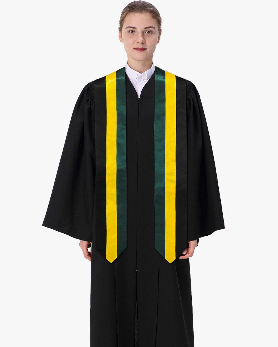 17 Country Flag Graduation Stoles Embroidery Sashes for Study Aboard International Students - Graduation Cap&Gown