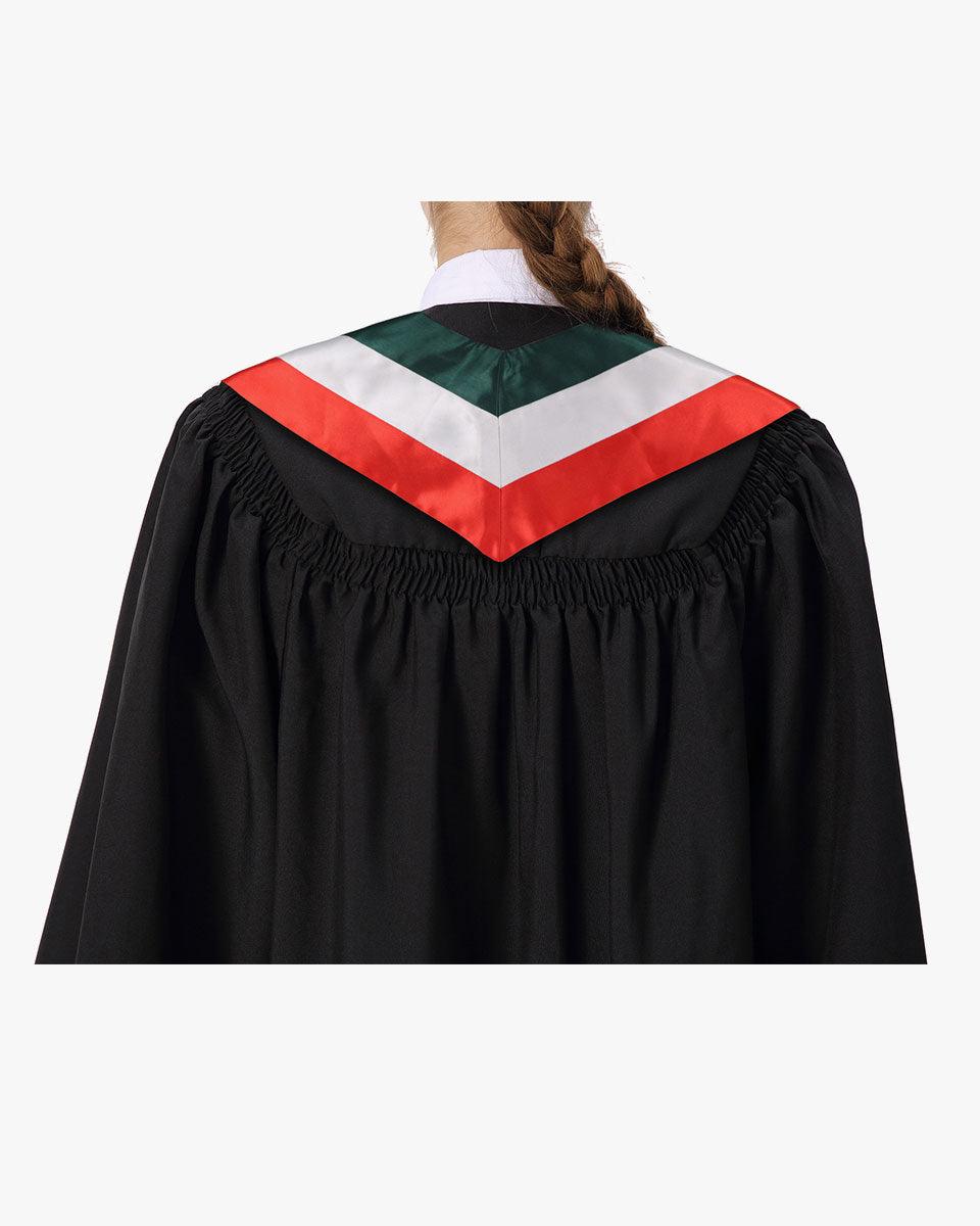 17 Country Flag Graduation Stoles Embroidery Sashes for Study Aboard International Students - Graduation Cap&Gown