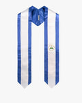 17 Country Flag Graduation Stoles Embroidery Sashes for Study Aboard International Students - Graduation Cap&Gown