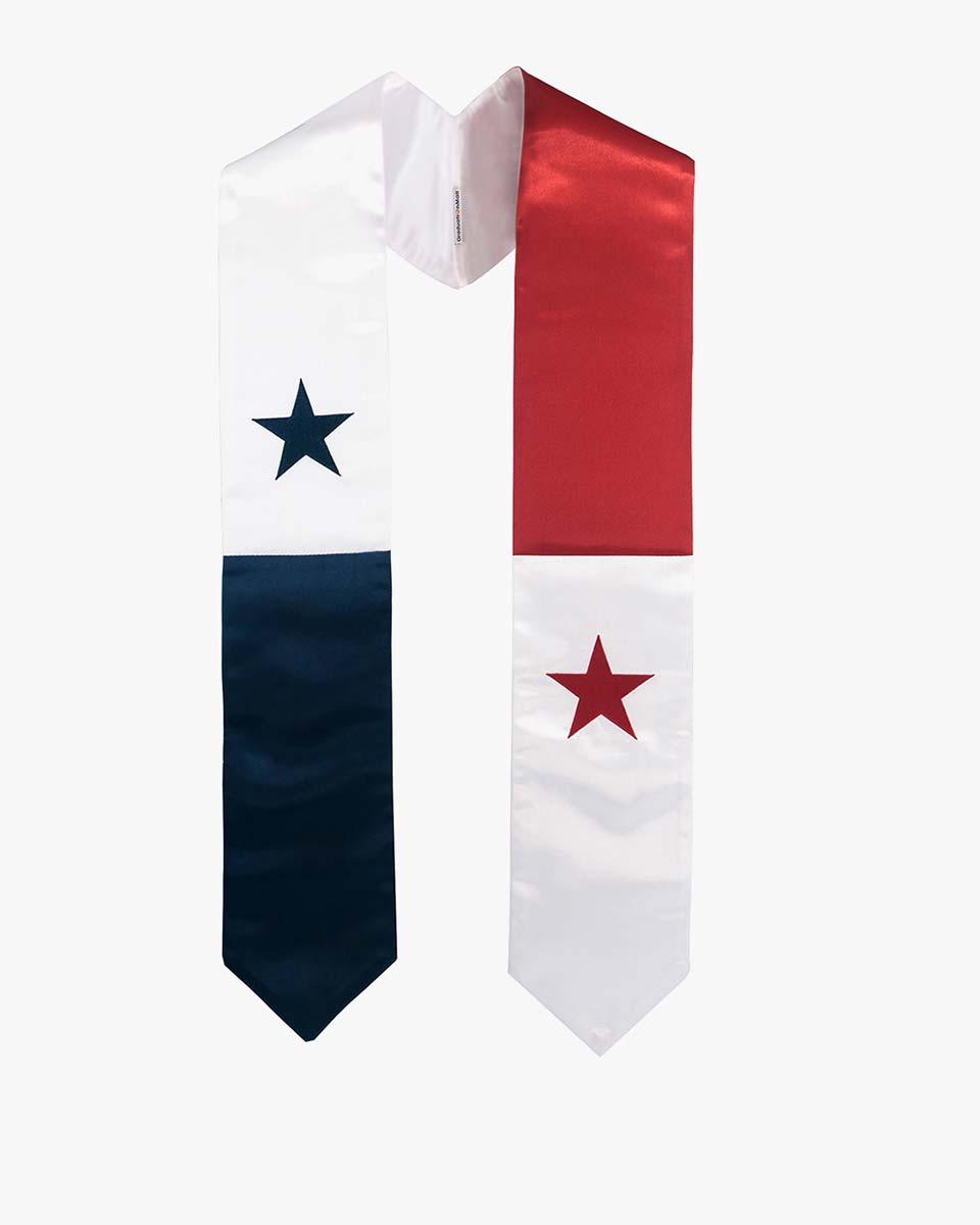 17 Country Flag Graduation Stoles Embroidery Sashes for Study Aboard International Students - Graduation Cap&Gown