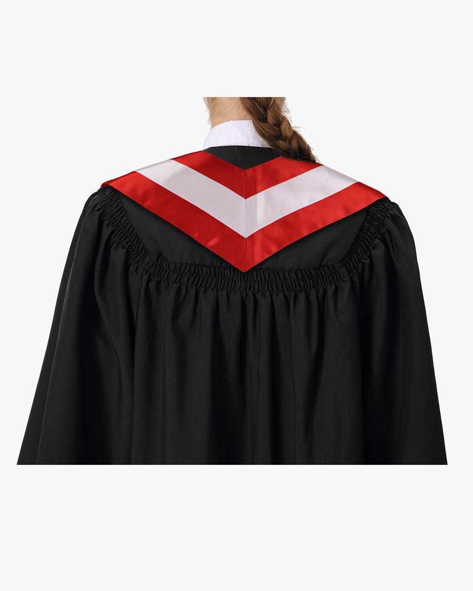 17 Country Flag Graduation Stoles Embroidery Sashes for Study Aboard International Students - Graduation Cap&Gown