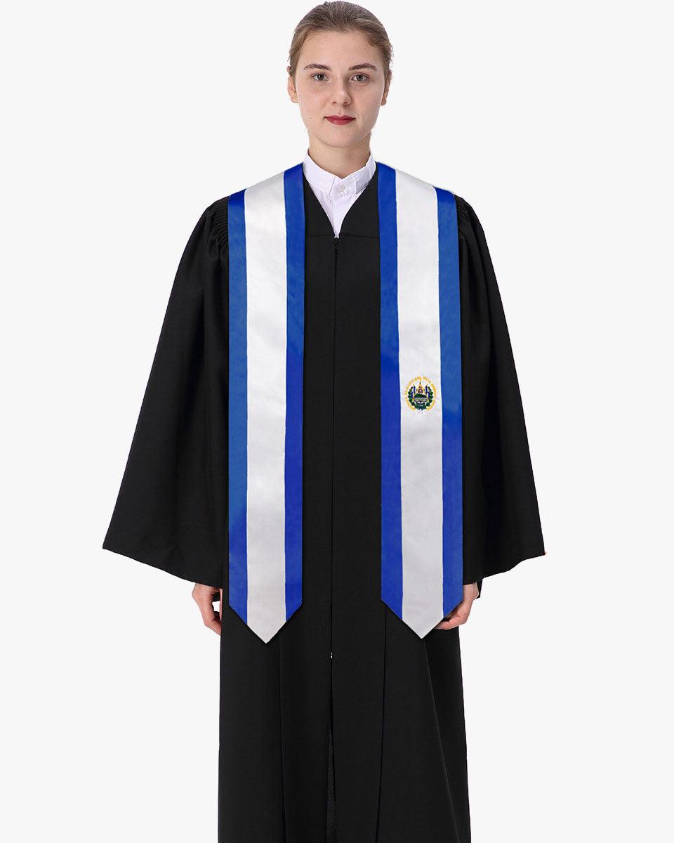 17 Country Flag Graduation Stoles Embroidery Sashes for Study Aboard International Students - Graduation Cap&Gown