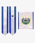 17 Country Flag Graduation Stoles Embroidery Sashes for Study Aboard International Students - Graduation Cap&Gown