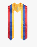 17 Country Flag Graduation Stoles Embroidery Sashes for Study Aboard International Students - Graduation Cap&Gown