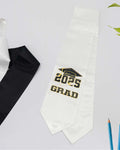 Class of 2025 Adults Imprinted Graduation Stoles with Classic End - 2 Colors Available - Graduation Cap&Gown