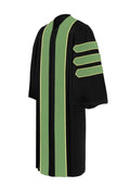 8 Luxury Doctoral Gown with Gold Trim – Elegance for Your Graduation Day - Graduation Cap&Gown