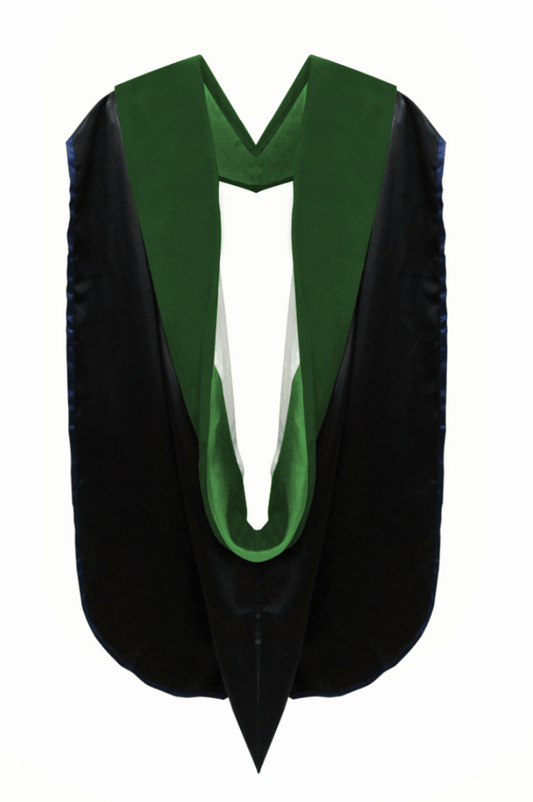 Doctor of Medicine Hood - Kelly Green & White - Graduation Cap&Gown