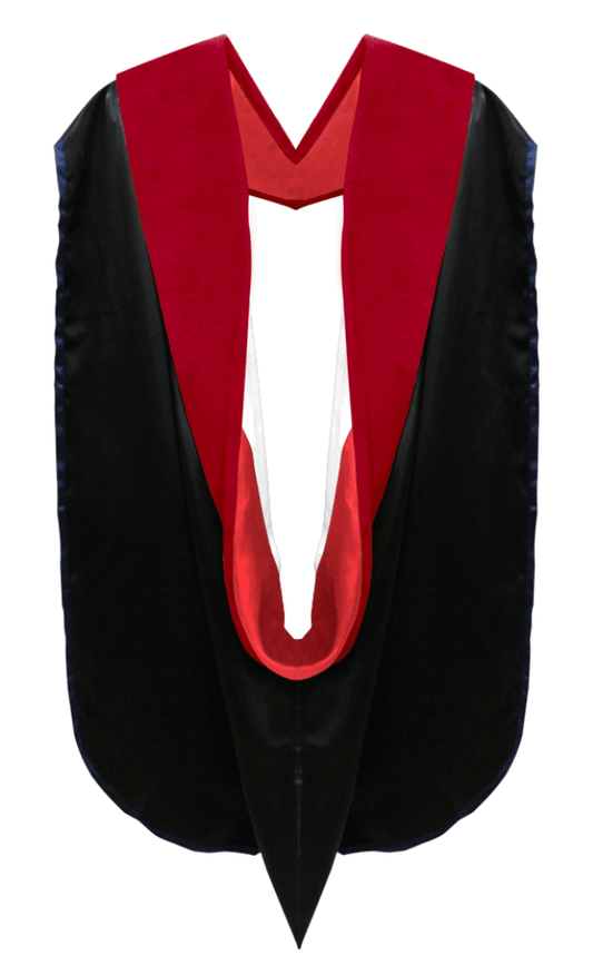 Doctor of Theology Hood - Scarlet & White - Graduation Cap&Gown