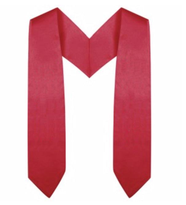 Red Preschool/Kindergarten Stole - Graduation Cap&Gown